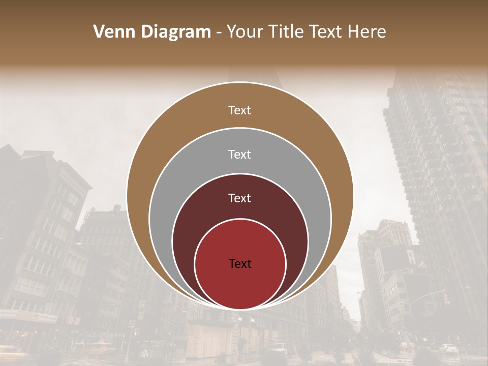 A Picture Of A Very Tall Building In The City PowerPoint Template