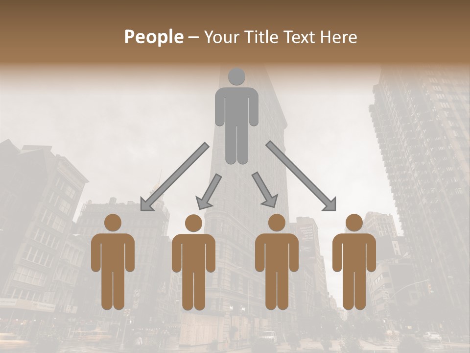 A Picture Of A Very Tall Building In The City PowerPoint Template