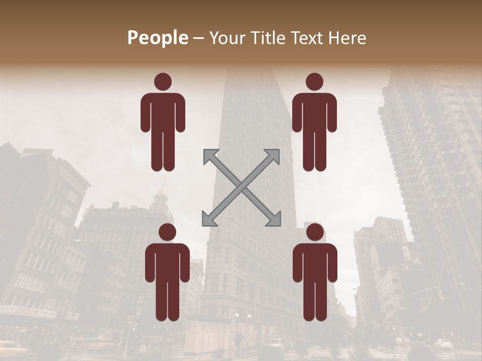 A Picture Of A Very Tall Building In The City PowerPoint Template