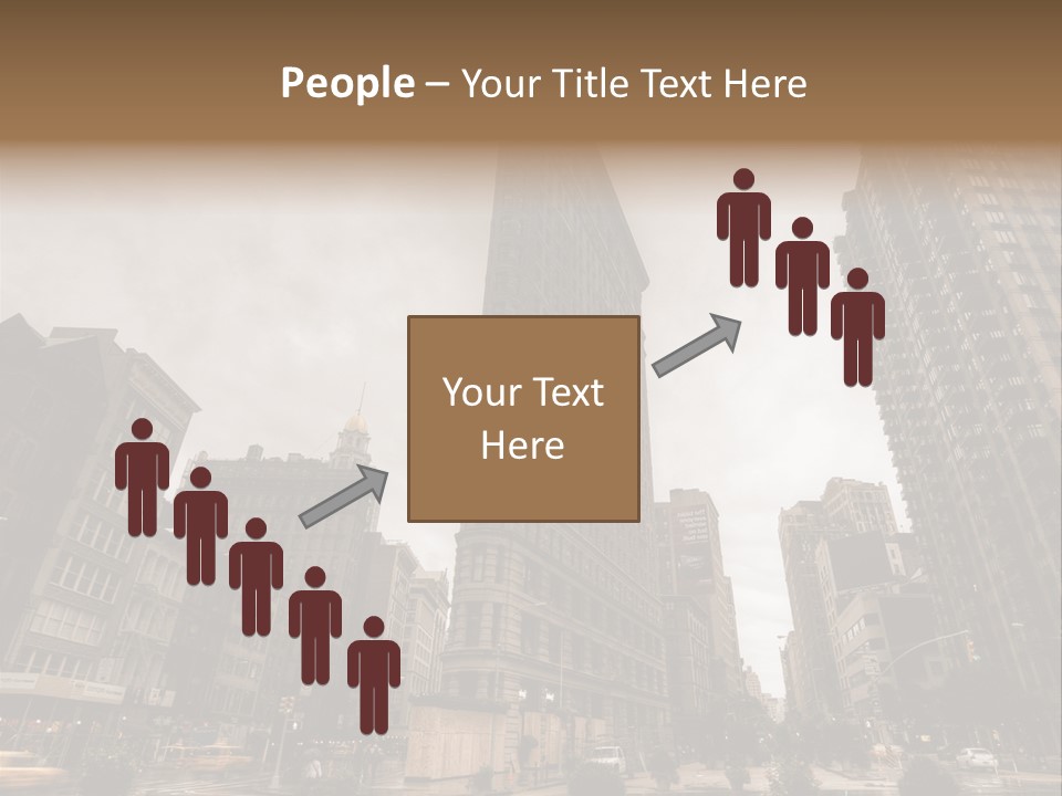 A Picture Of A Very Tall Building In The City PowerPoint Template