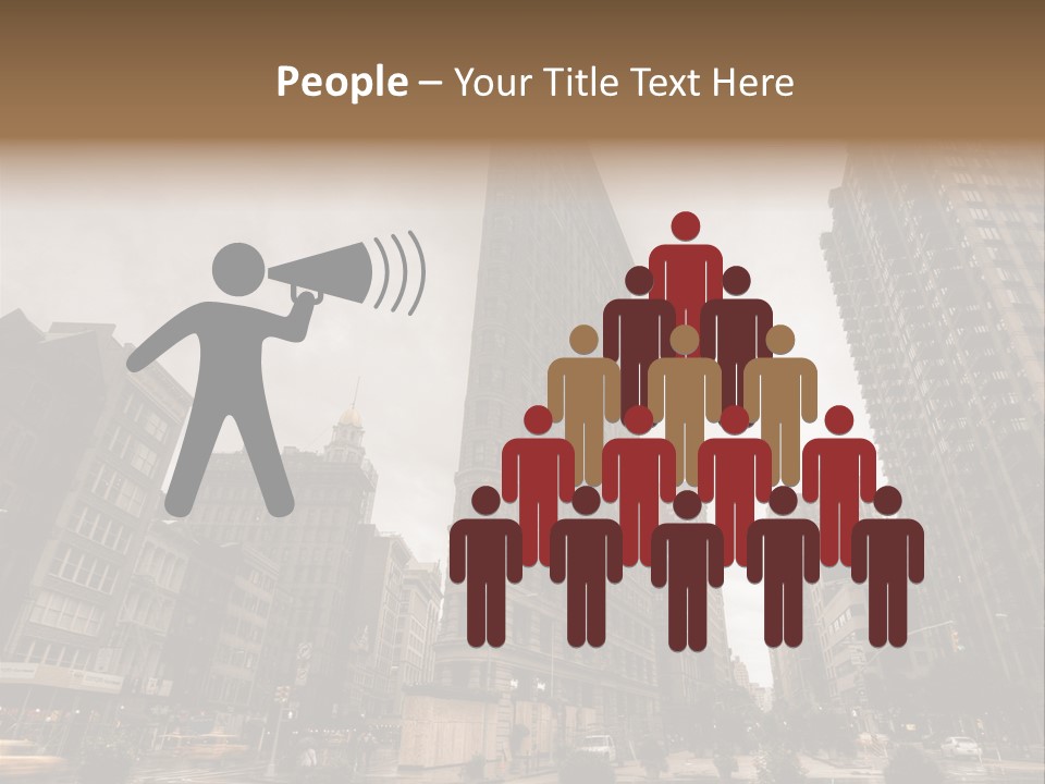 A Picture Of A Very Tall Building In The City PowerPoint Template