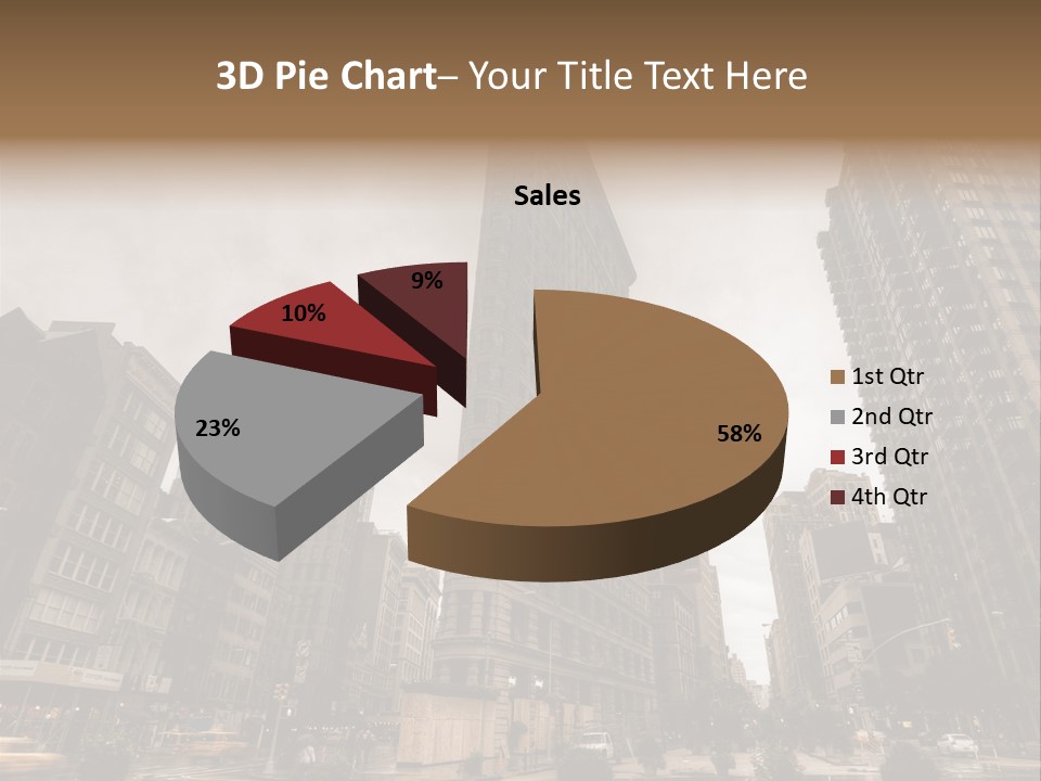 A Picture Of A Very Tall Building In The City PowerPoint Template