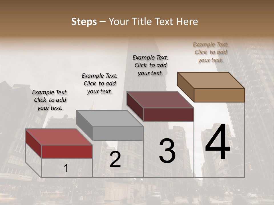 A Picture Of A Very Tall Building In The City PowerPoint Template