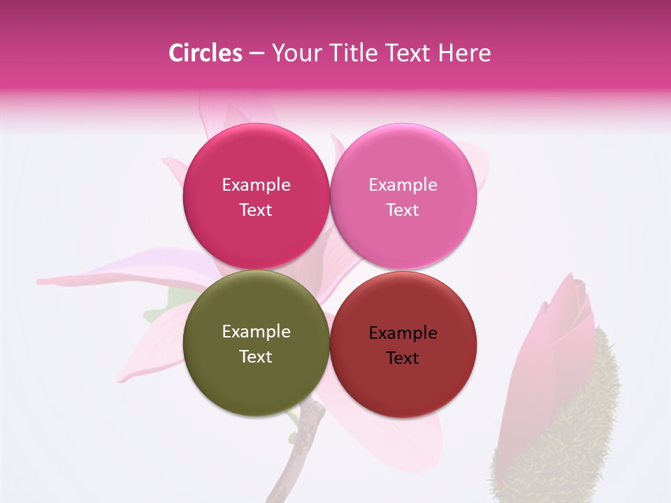 Flower Illustration Spring PowerPoint Template