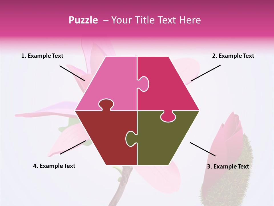 Flower Illustration Spring PowerPoint Template