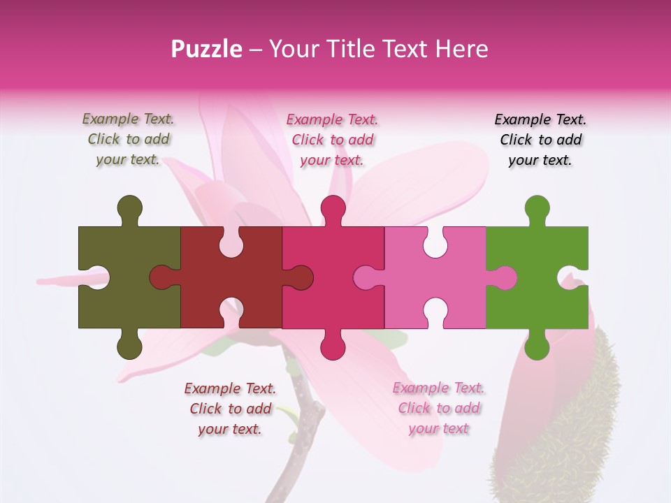 Flower Illustration Spring PowerPoint Template