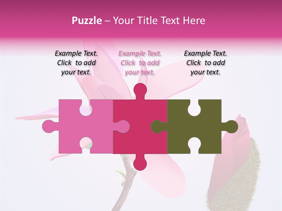 Flower Illustration Spring PowerPoint Template