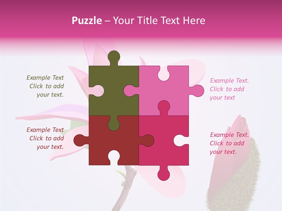 Flower Illustration Spring PowerPoint Template