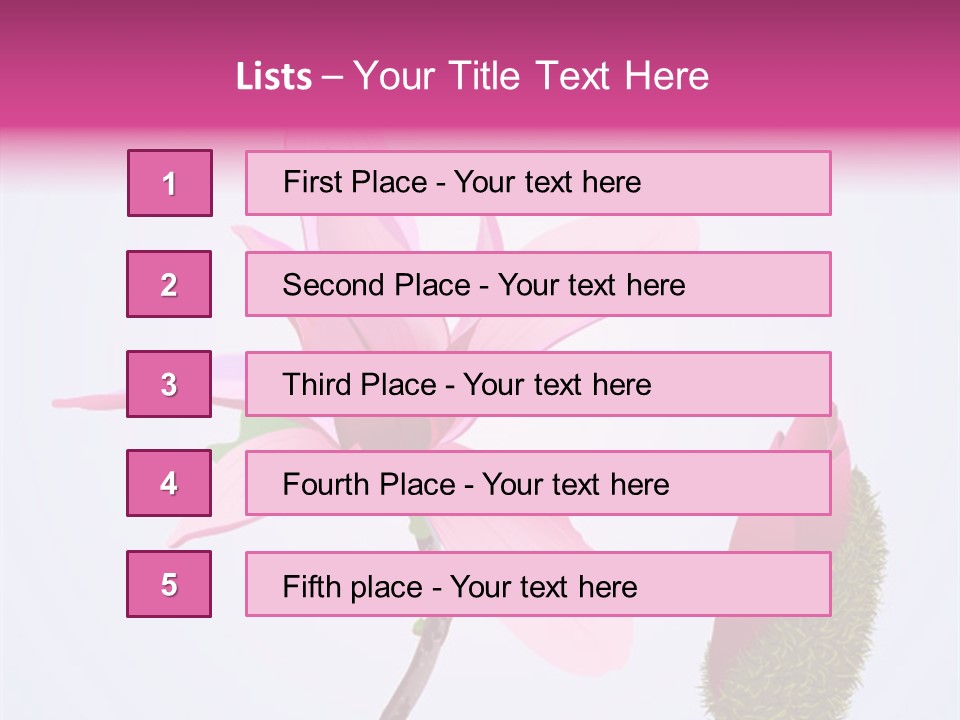 Flower Illustration Spring PowerPoint Template