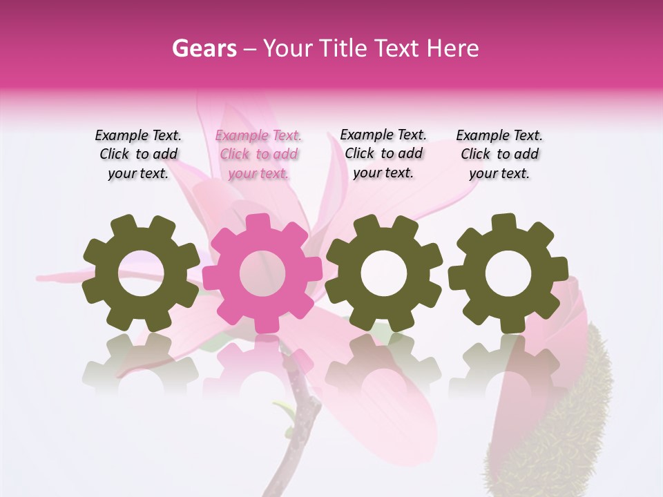 Flower Illustration Spring PowerPoint Template