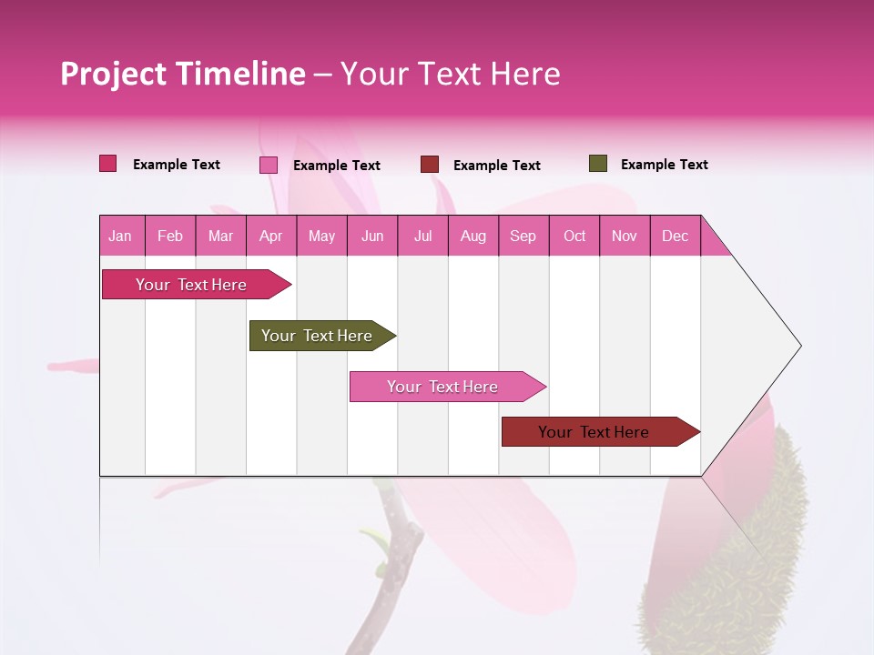 Flower Illustration Spring PowerPoint Template