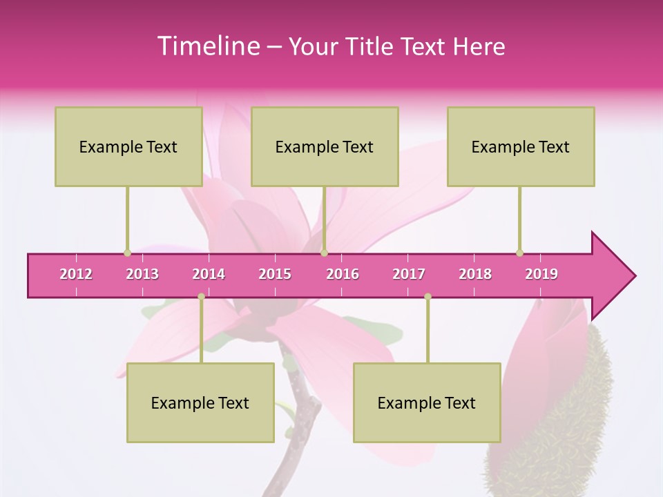 Flower Illustration Spring PowerPoint Template