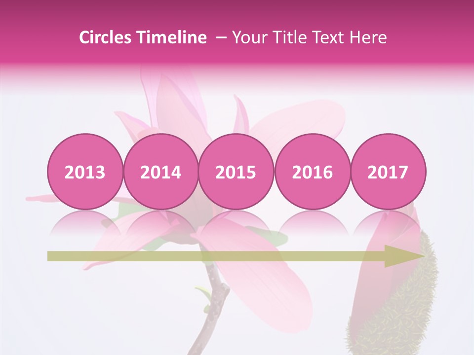 Flower Illustration Spring PowerPoint Template