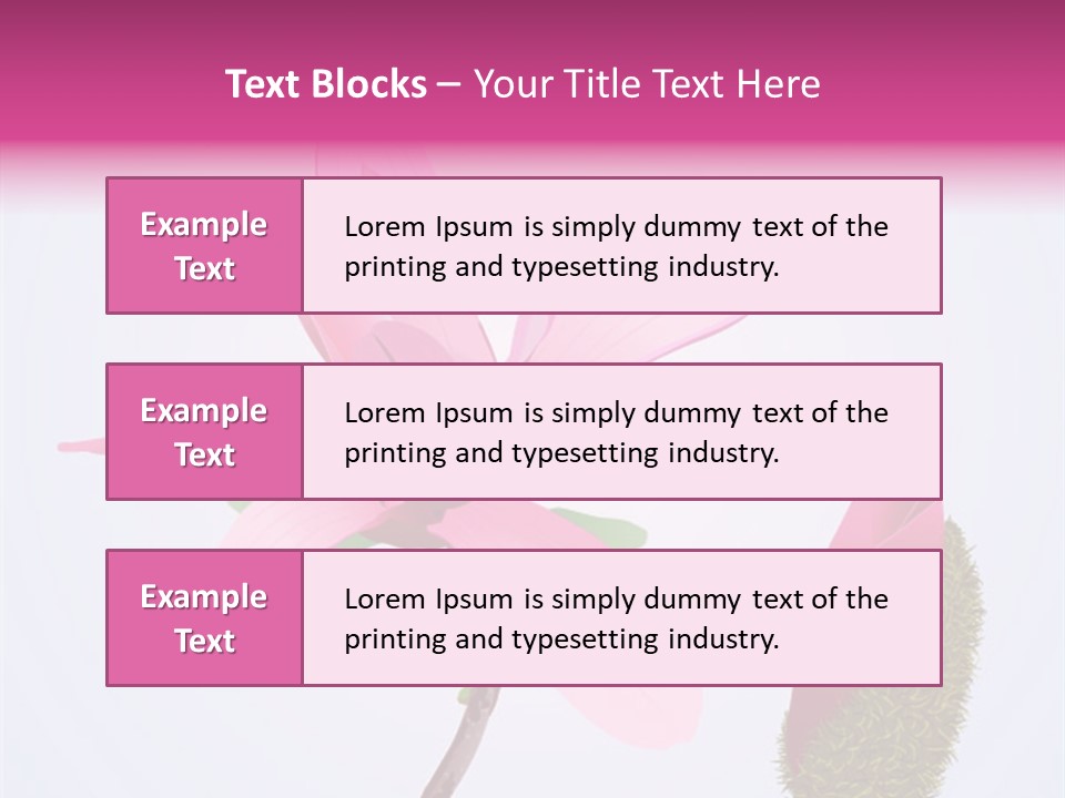 Flower Illustration Spring PowerPoint Template