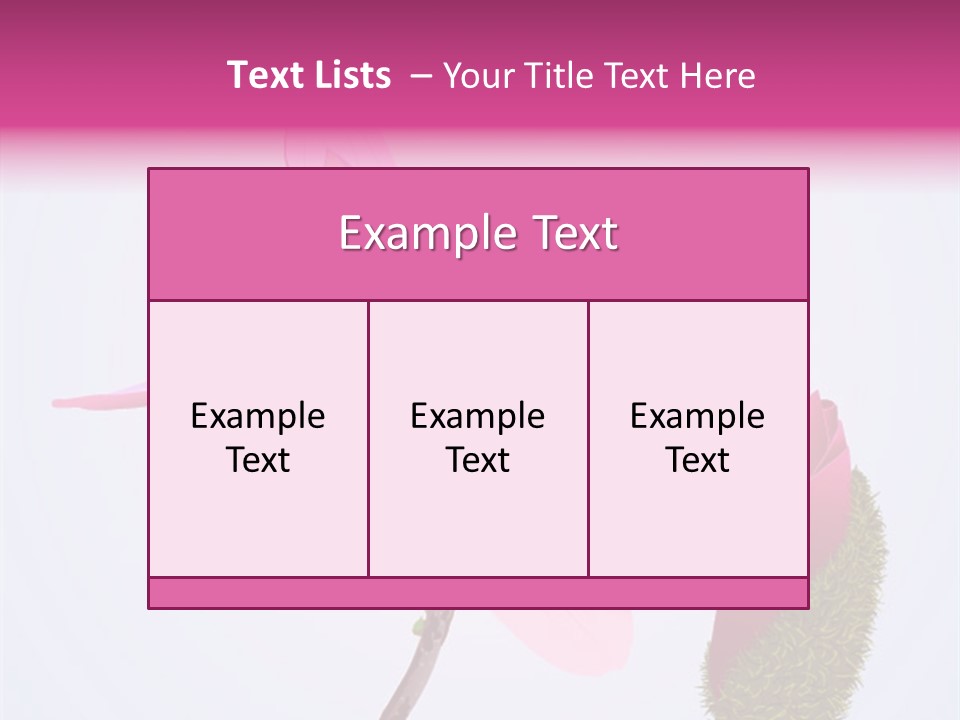 Flower Illustration Spring PowerPoint Template