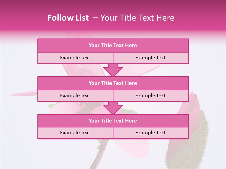 Flower Illustration Spring PowerPoint Template