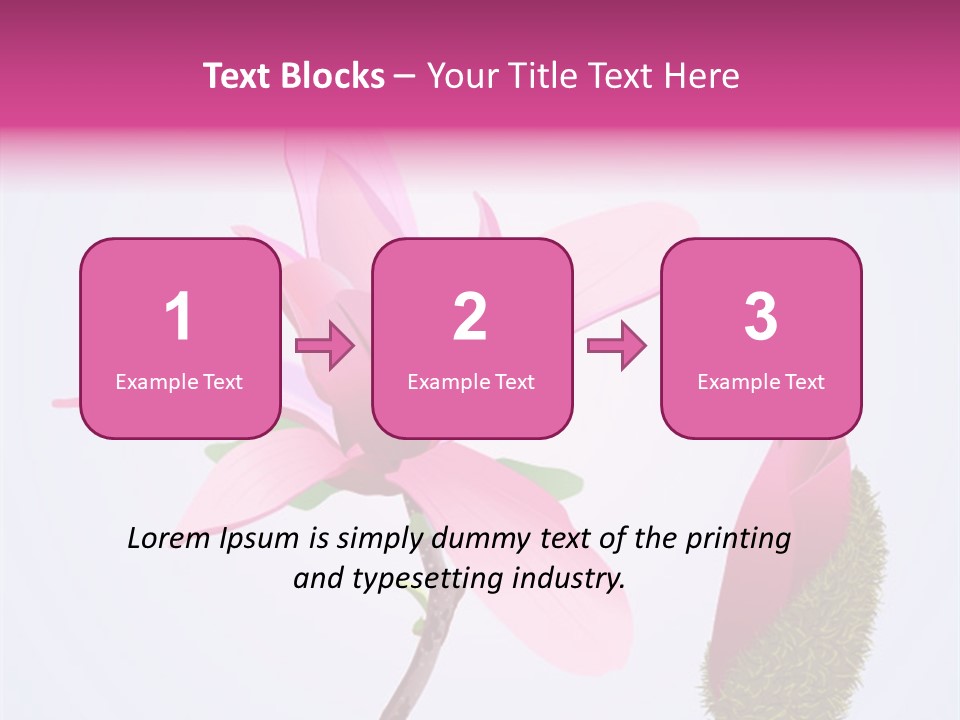 Flower Illustration Spring PowerPoint Template