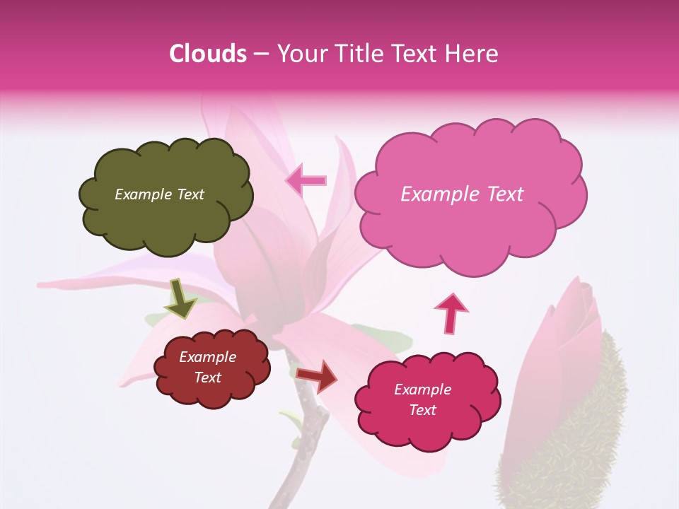 Flower Illustration Spring PowerPoint Template