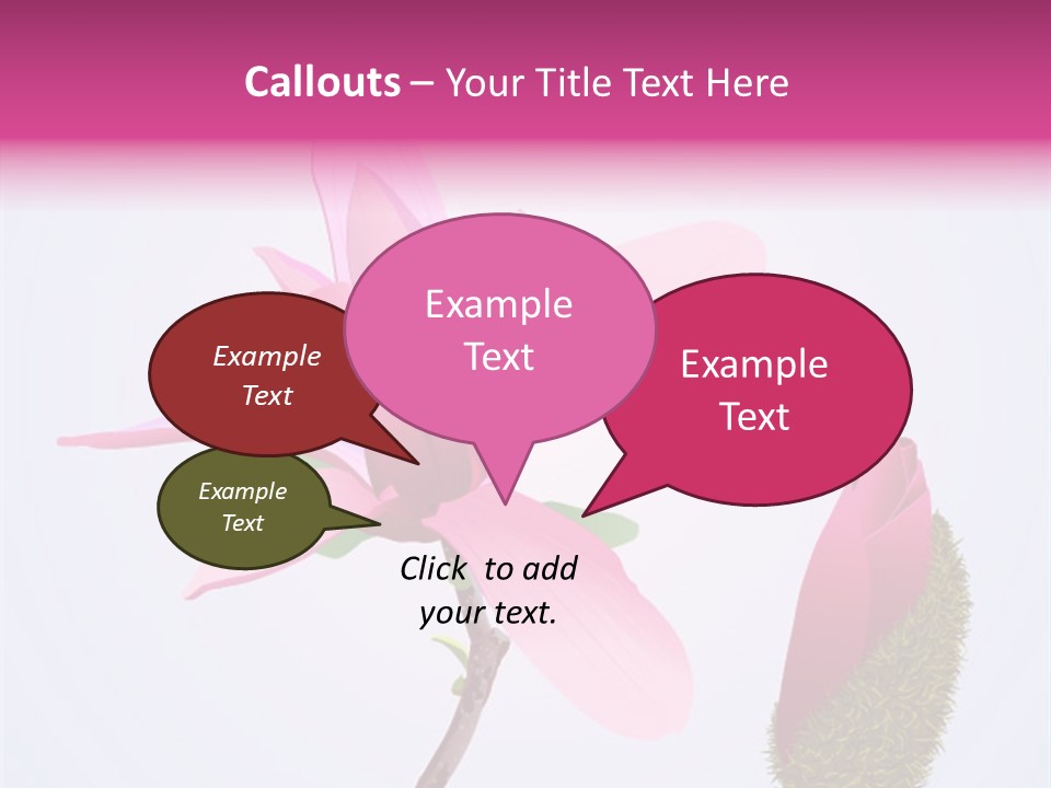 Flower Illustration Spring PowerPoint Template