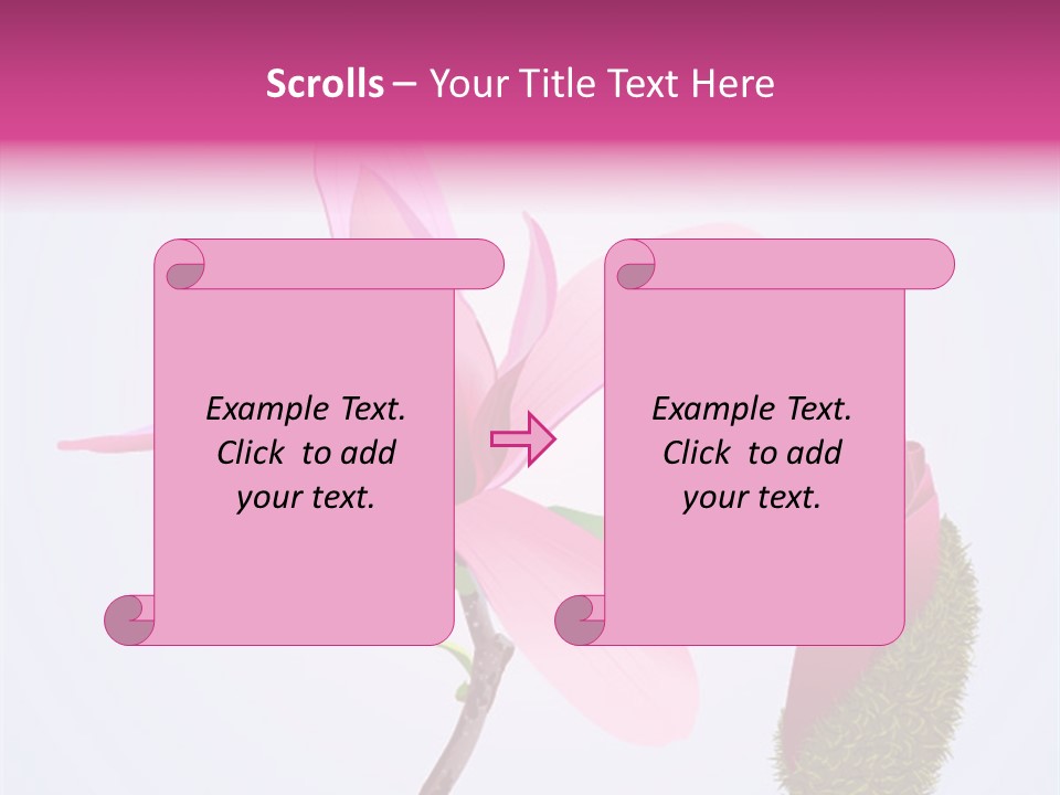 Flower Illustration Spring PowerPoint Template