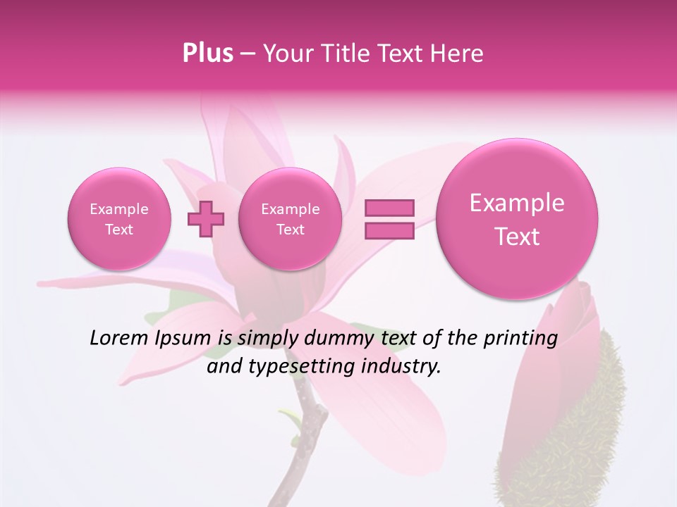 Flower Illustration Spring PowerPoint Template