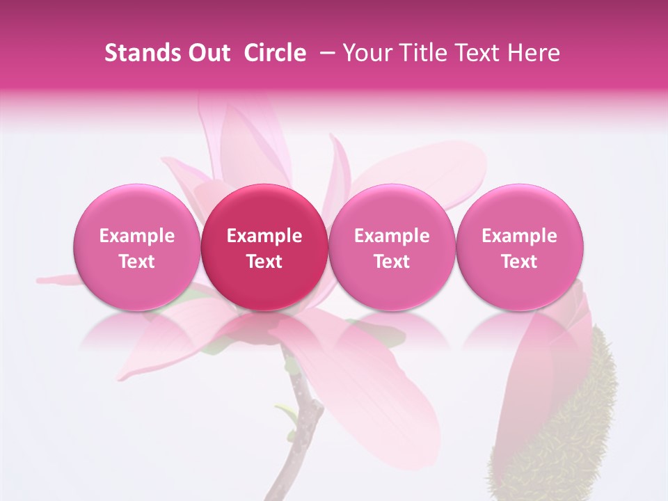 Flower Illustration Spring PowerPoint Template