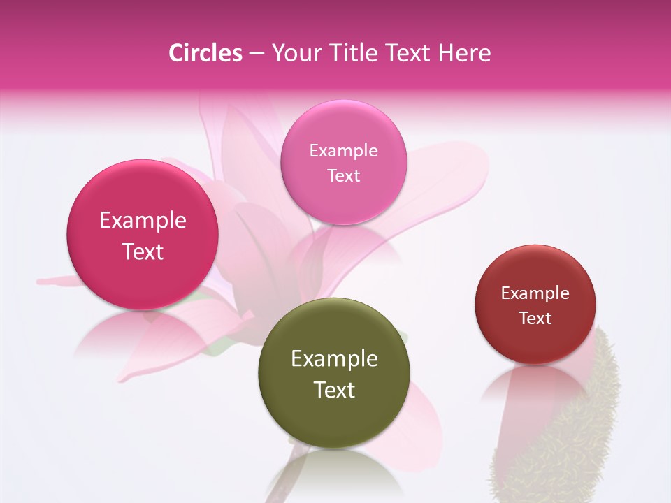 Flower Illustration Spring PowerPoint Template