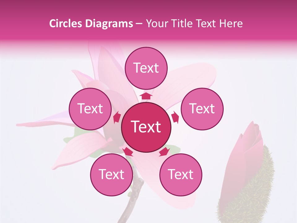 Flower Illustration Spring PowerPoint Template