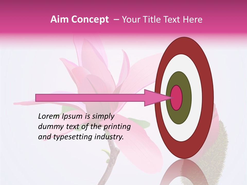 Flower Illustration Spring PowerPoint Template