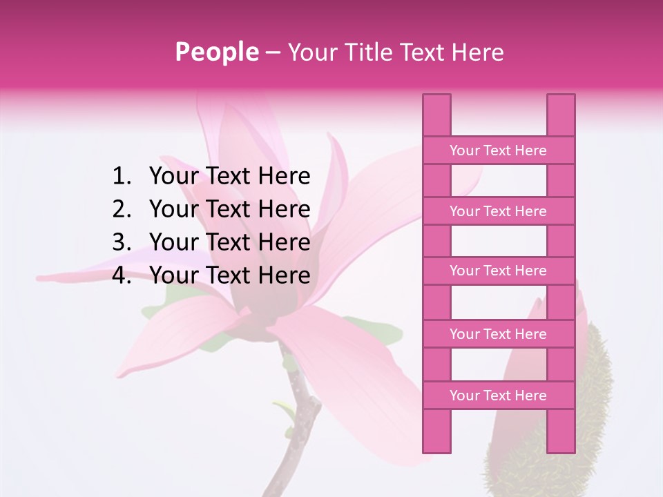 Flower Illustration Spring PowerPoint Template