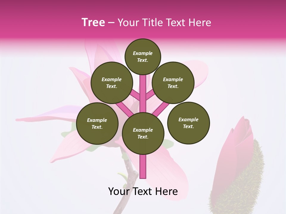 Flower Illustration Spring PowerPoint Template