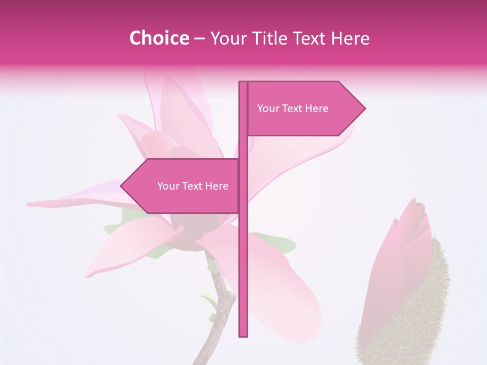 Flower Illustration Spring PowerPoint Template