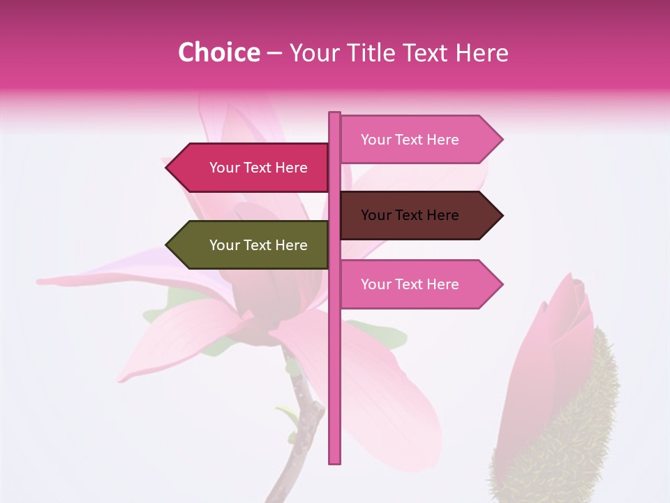 Flower Illustration Spring PowerPoint Template