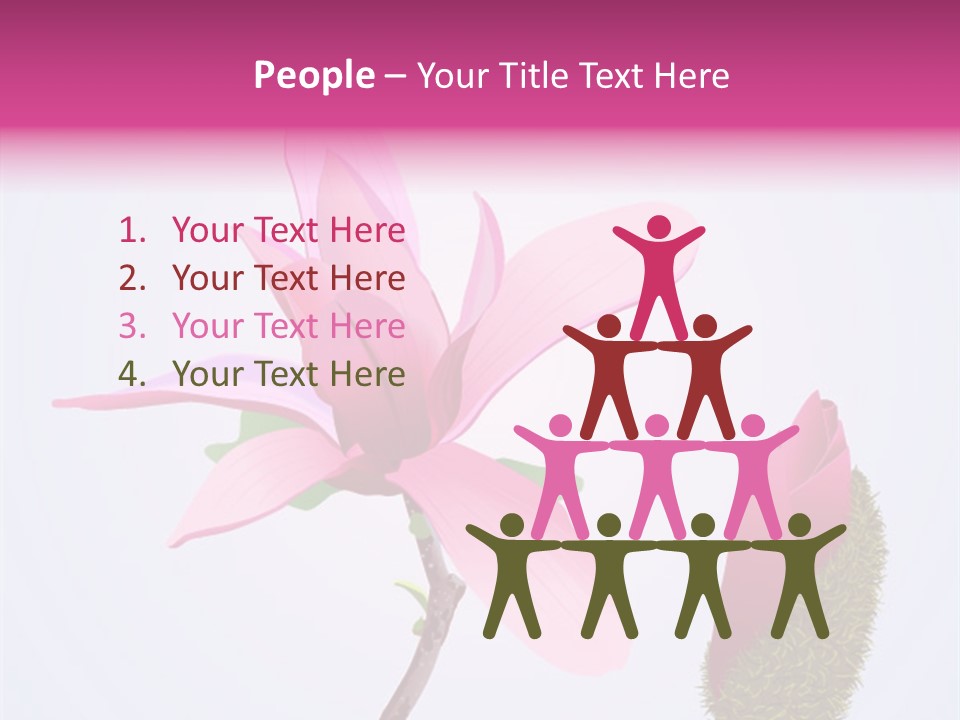 Flower Illustration Spring PowerPoint Template