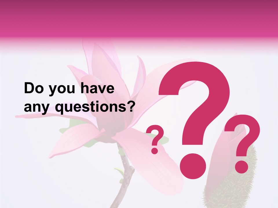 Flower Illustration Spring PowerPoint Template