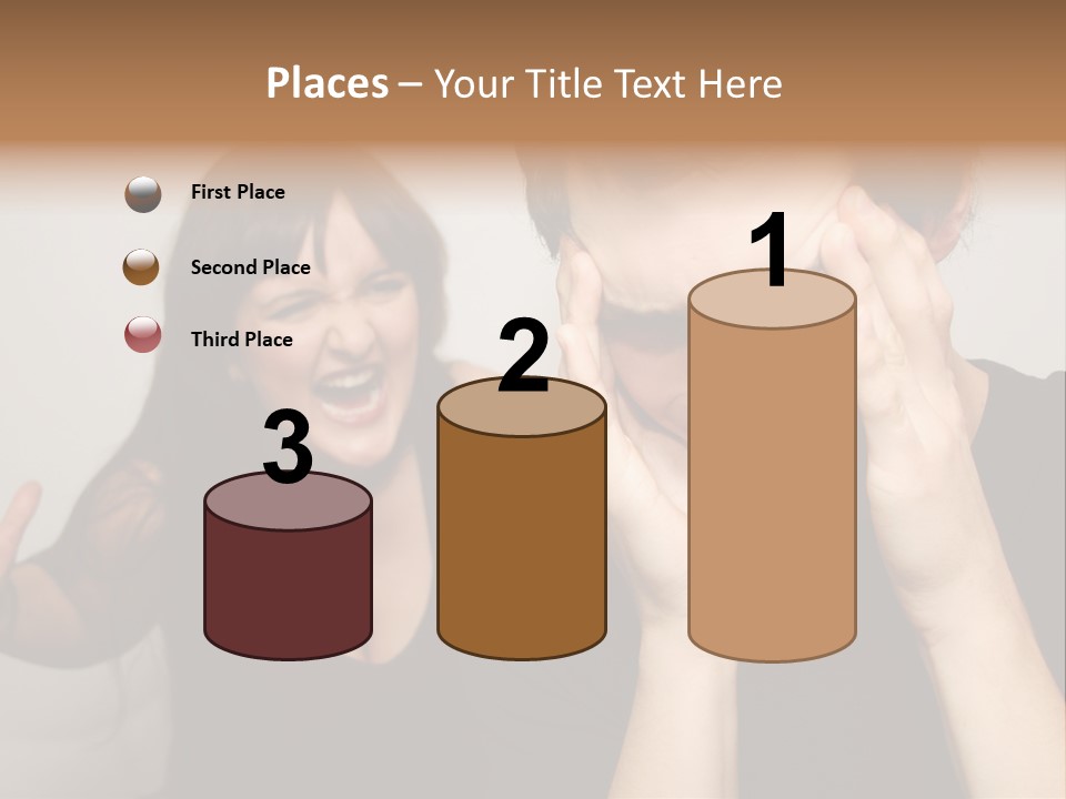 Divorce Caucasian Loud PowerPoint Template