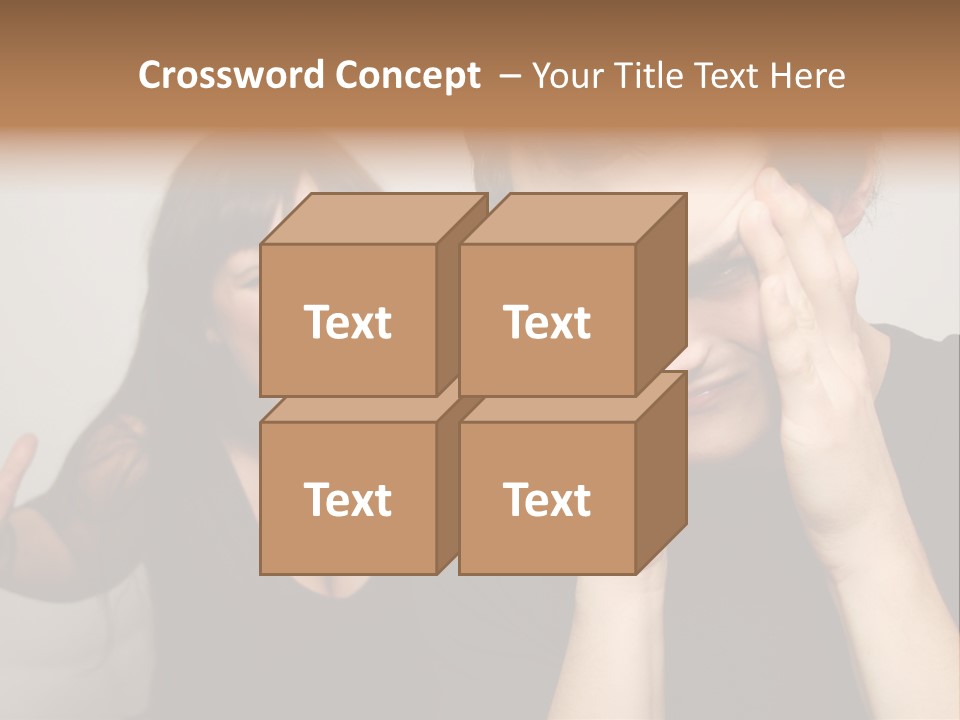 Divorce Caucasian Loud PowerPoint Template