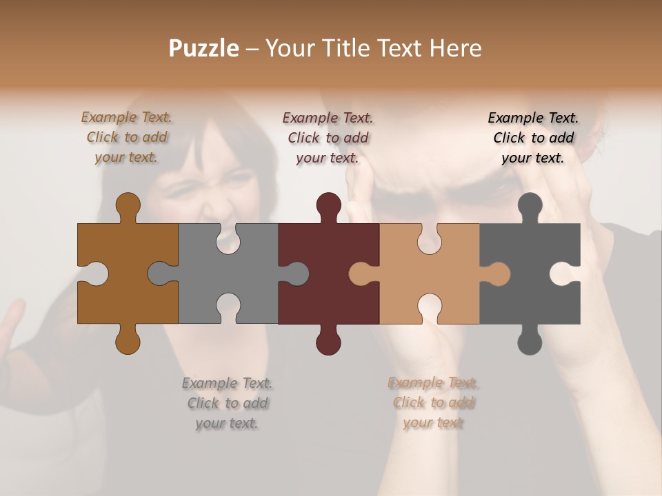 Divorce Caucasian Loud PowerPoint Template