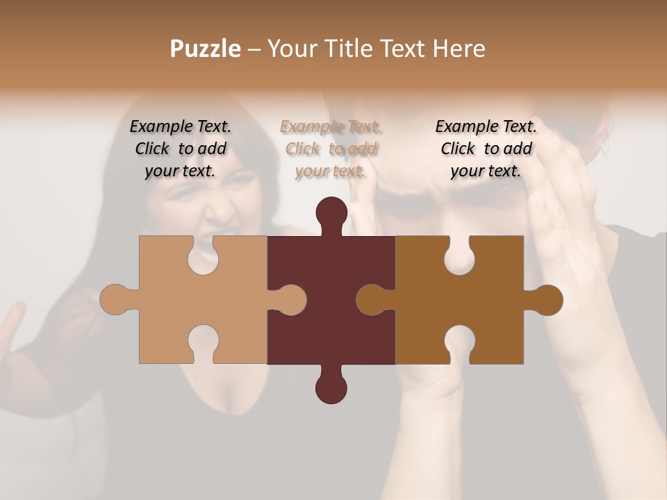 Divorce Caucasian Loud PowerPoint Template