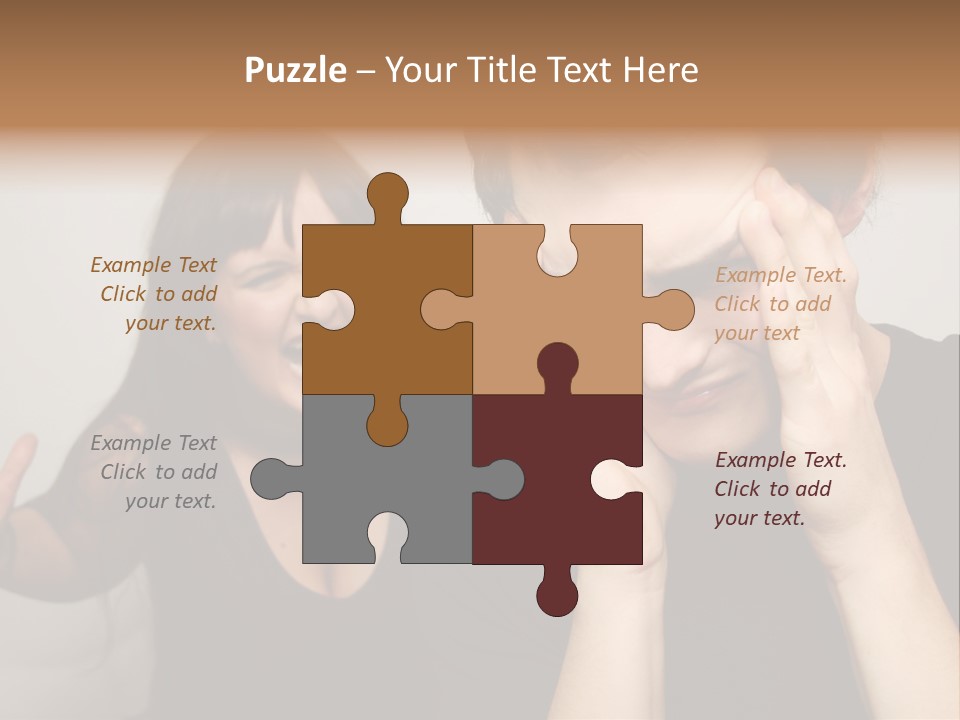 Divorce Caucasian Loud PowerPoint Template