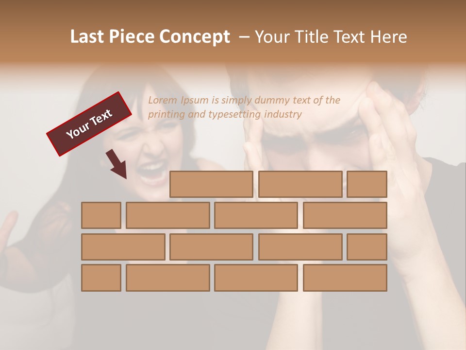 Divorce Caucasian Loud PowerPoint Template