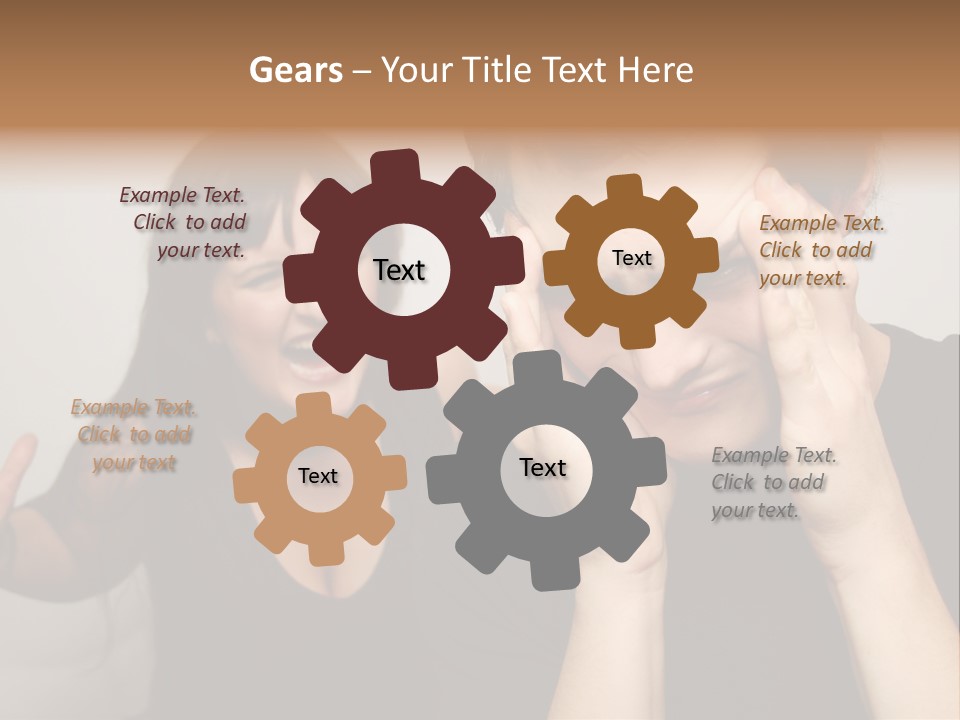 Divorce Caucasian Loud PowerPoint Template