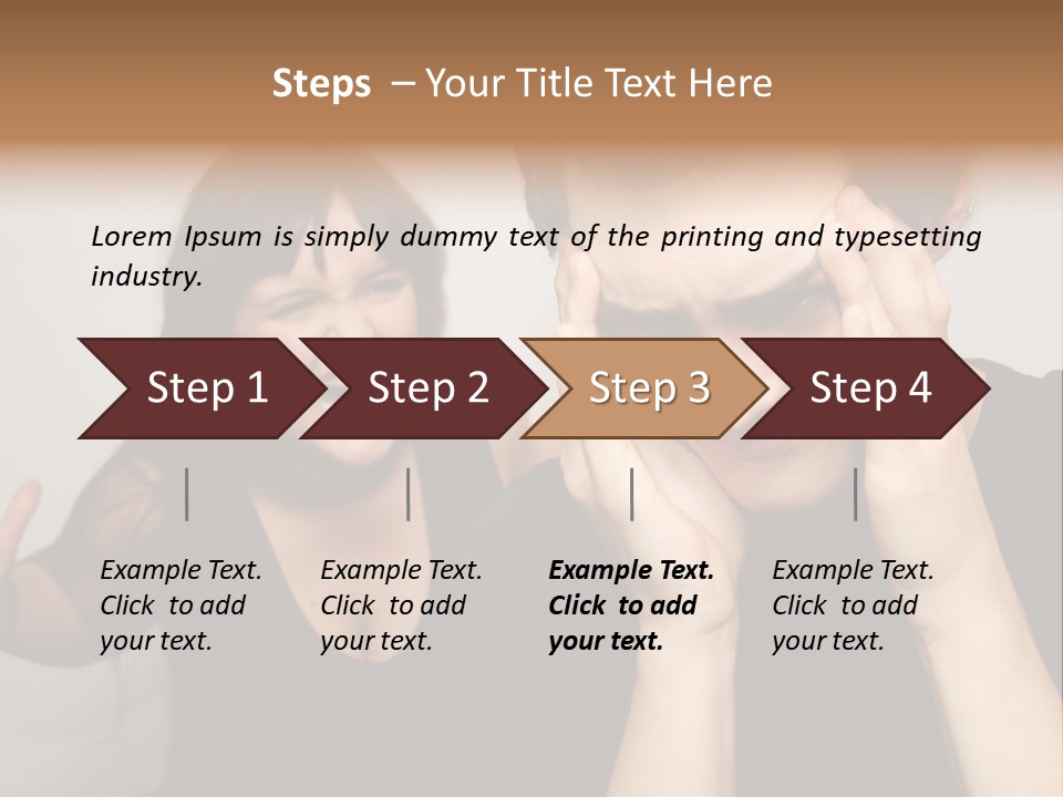 Divorce Caucasian Loud PowerPoint Template