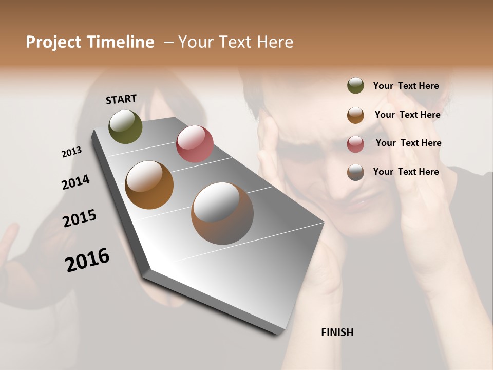 Divorce Caucasian Loud PowerPoint Template