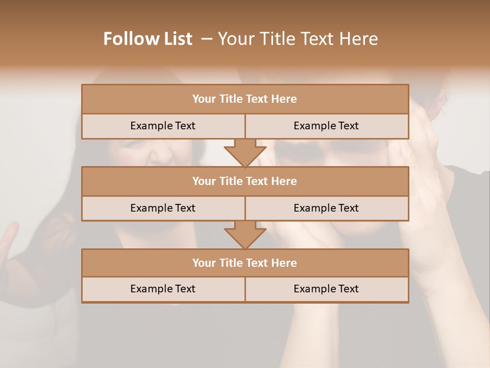 Divorce Caucasian Loud PowerPoint Template