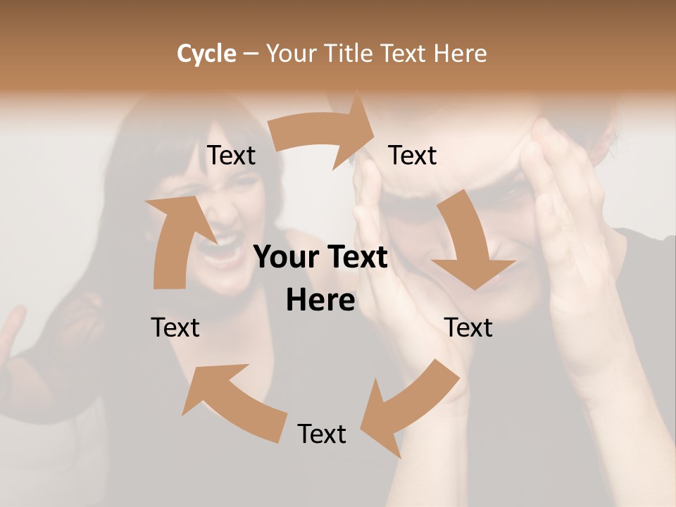 Divorce Caucasian Loud PowerPoint Template