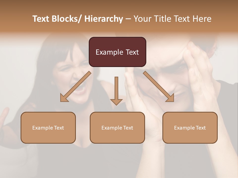Divorce Caucasian Loud PowerPoint Template