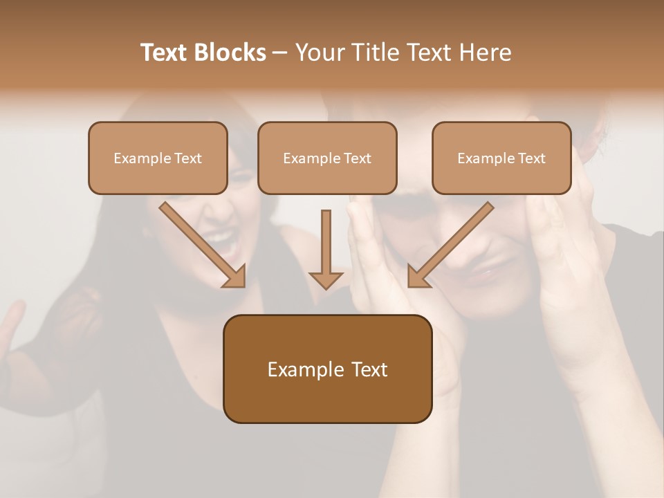 Divorce Caucasian Loud PowerPoint Template