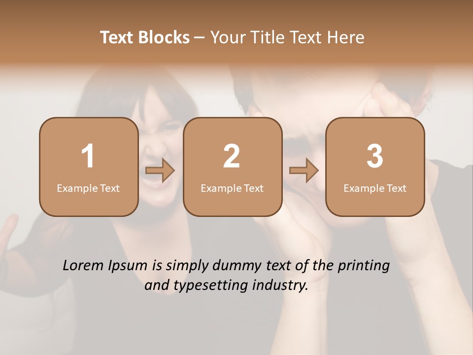Divorce Caucasian Loud PowerPoint Template