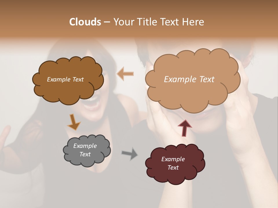 Divorce Caucasian Loud PowerPoint Template